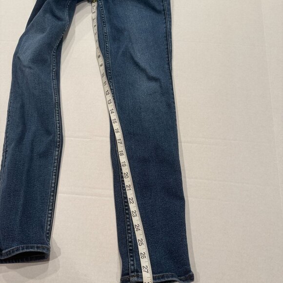 Old Navy Rockstar Super Skinny Jeans Women’s 10 Extra High Rise Blue Denim - Picture 6 of 6